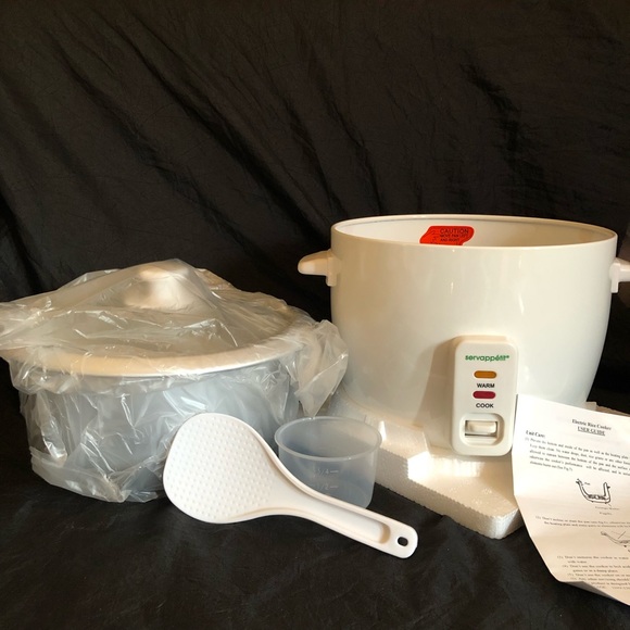 Servappétit White 8 Cup Rice Cooker - Picture 2 of 15